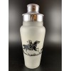 Sterling Silver Overlay Frosted white Cocktail Shaker